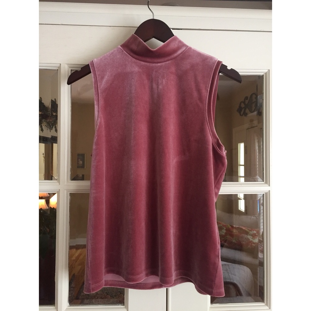 💗 GAP velvet sleeveless turtleneck top NEW 💗